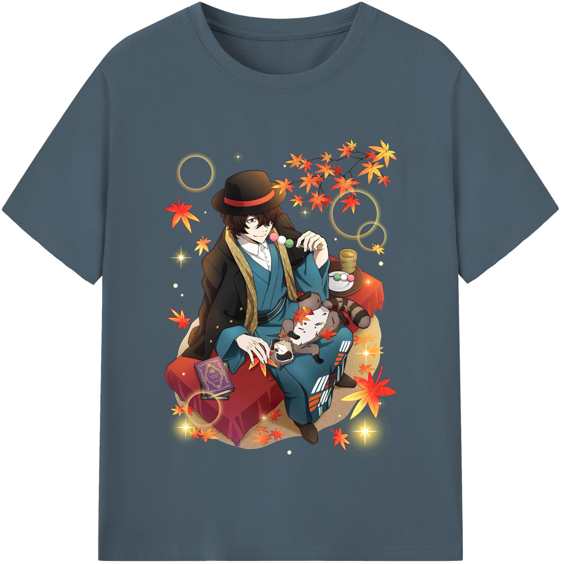 （画像用） 文豪ストレイドッグス Bungo Stray Dogs 綿100％半袖Tシャツ（フロントプリント）